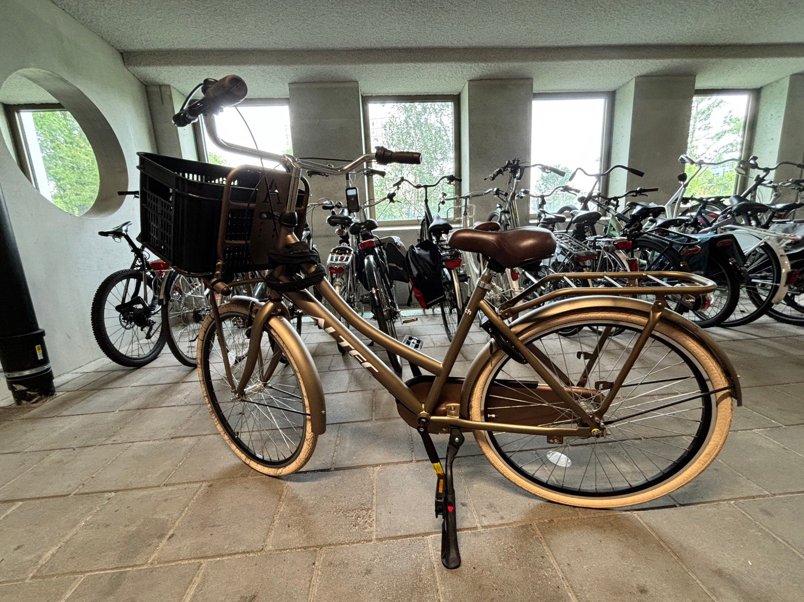 korte bruine Altec fiets te koop, 47 tot 50 cm, Versnellingen, Zo goed als nieuw, Schijfrem