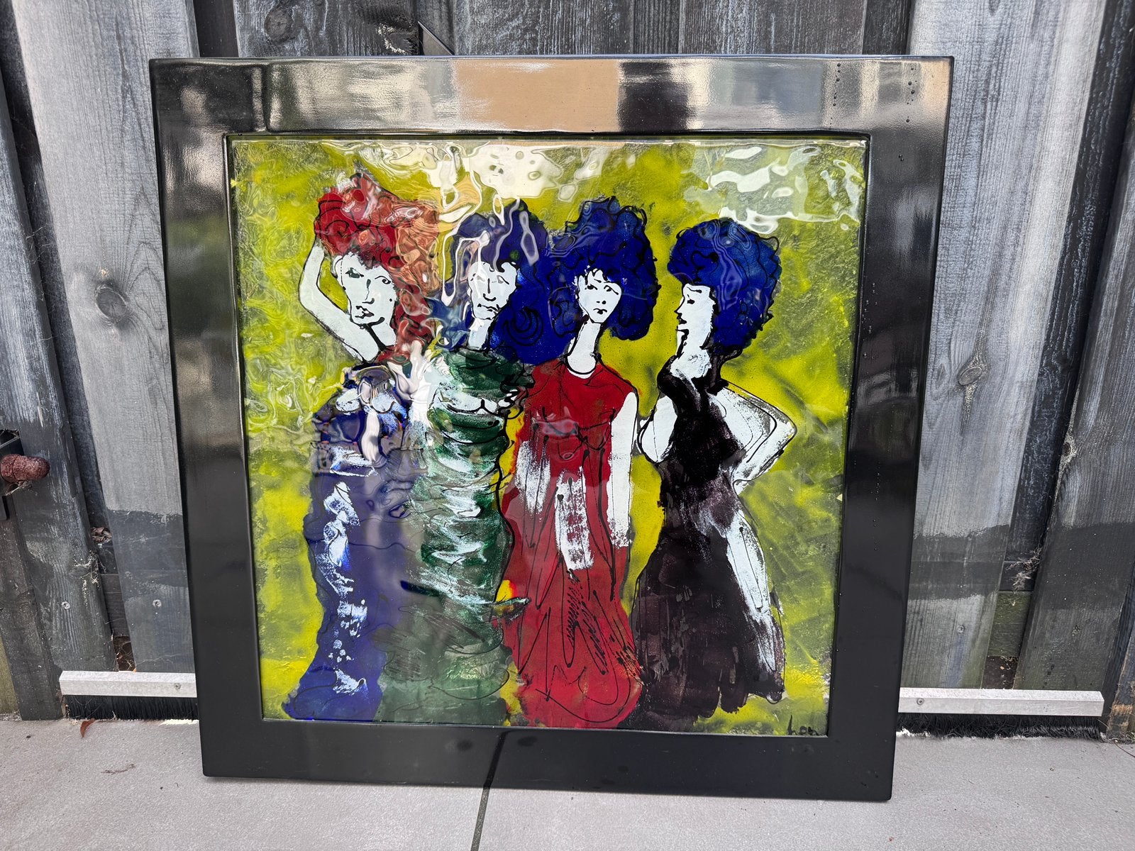 Glas kunstwerk, Ophalen