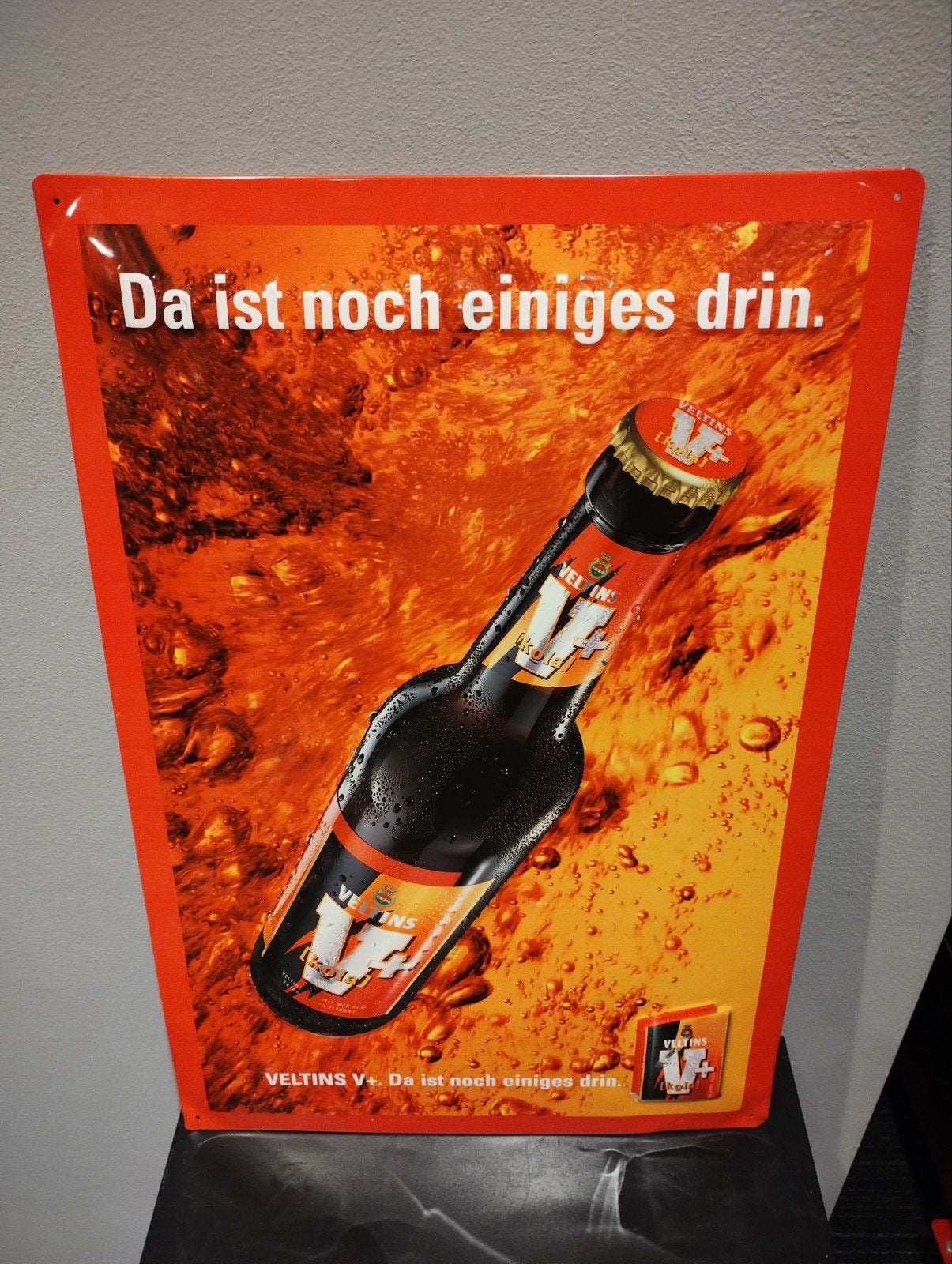 Veltins Bier Mix reclamebord, Verzamelen, Biermerken, Ophalen of Verzenden, Nieuw, Reclamebord, Plaat of Schild, Overige merken