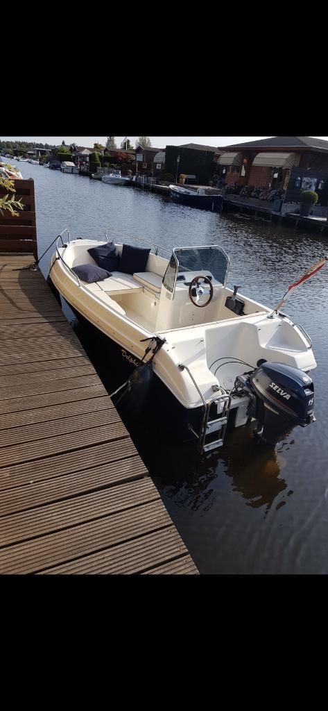 Consoleboot delphin 14, Watersport en Boten, Ophalen, 10 tot 30 pk, Gebruikt, 3 tot 6 meter