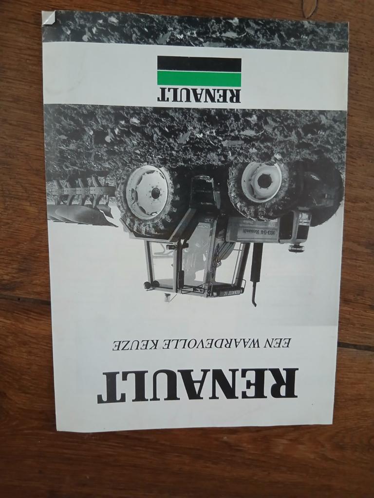 Oude renault folder, Boeken, Catalogussen en Folders, Ophalen of Verzenden, Folder