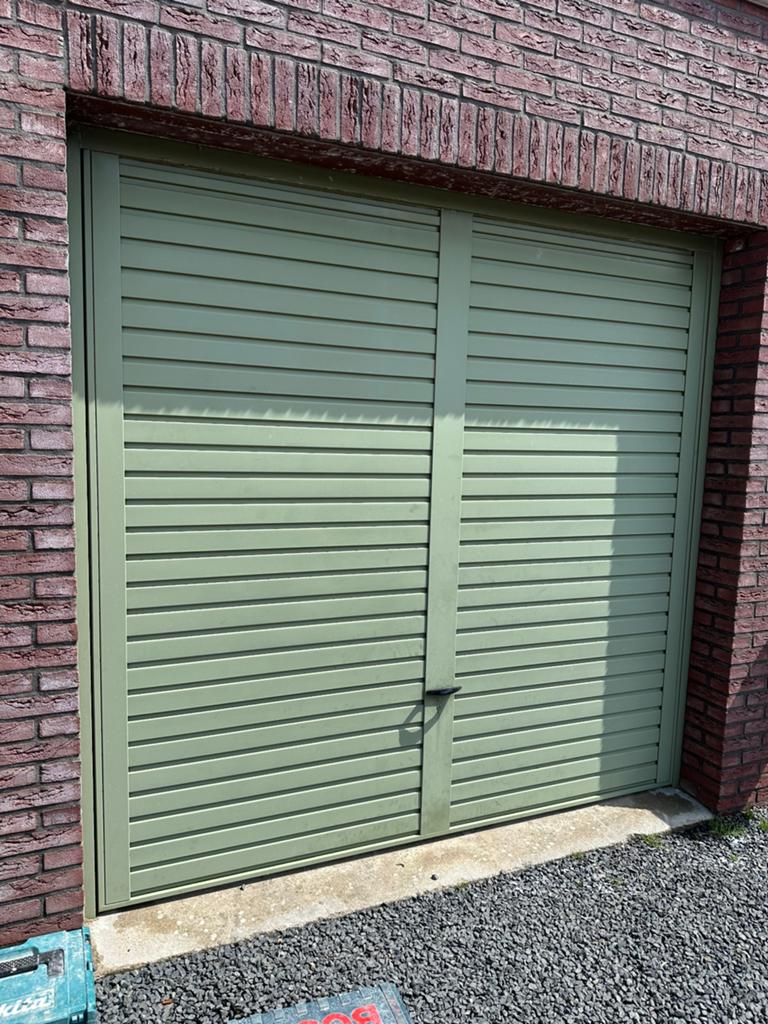 Novoferm garage kanteldeur 240x230, Ophalen, Gebruikt, Garagedeur, Metaal