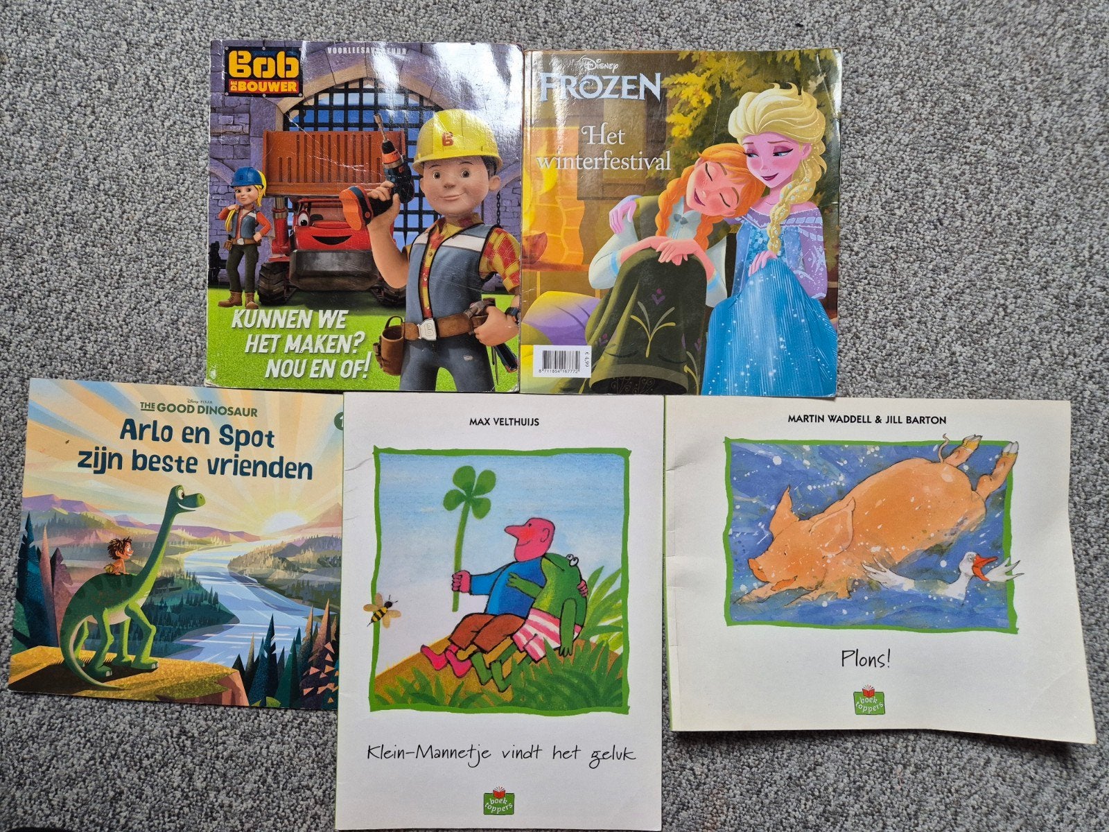 Kinderboeken: Bob de Bouwer, Frozen, Arlo & Spot en meer, Boeken, Ophalen of Verzenden, Gelezen, Diverse auteurs (o.a. Max Velthuijs, Martin Waddell)