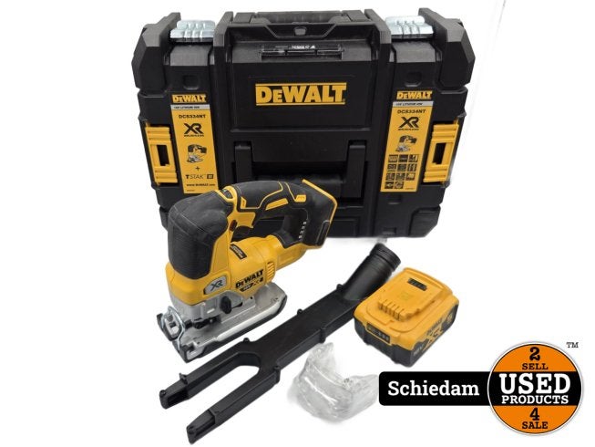 Dewalt DCS334 Decoupeerzaag + 18V 5AH Accu | Nette Staat, Dewalt, Gebruikt, Support@dewalt.com, 701 E. Joppa Road
Towson, MD 21286
USA