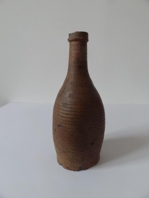 Gres veldfles hoog 21 cm streek St Amand en Puisaye of, Verzenden