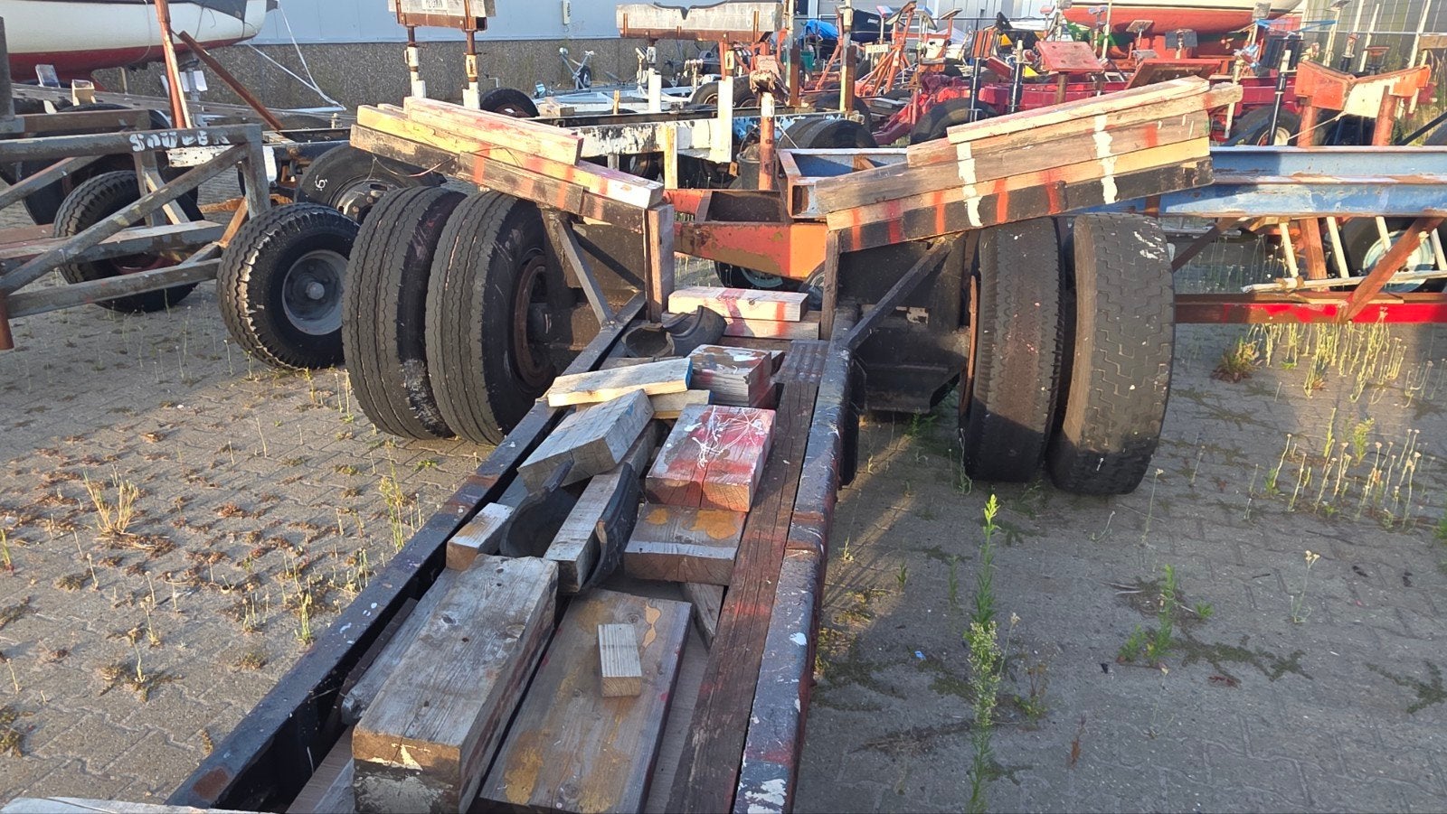 Robuuste botentrailer / stallingstrailer, Watersport en Boten, Ophalen of Verzenden, Gebruikt, Overige typen, Zeilboot of Motorboot