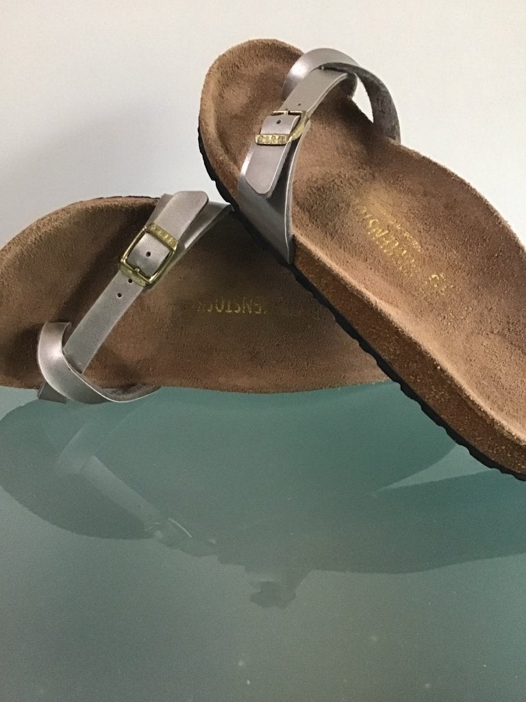 Birkenstock Piazza 38 | slippers | Gratis verzenden, Kleding | Dames, Schoenen, Slippers, Overige kleuren, Verzenden, Zo goed als nieuw