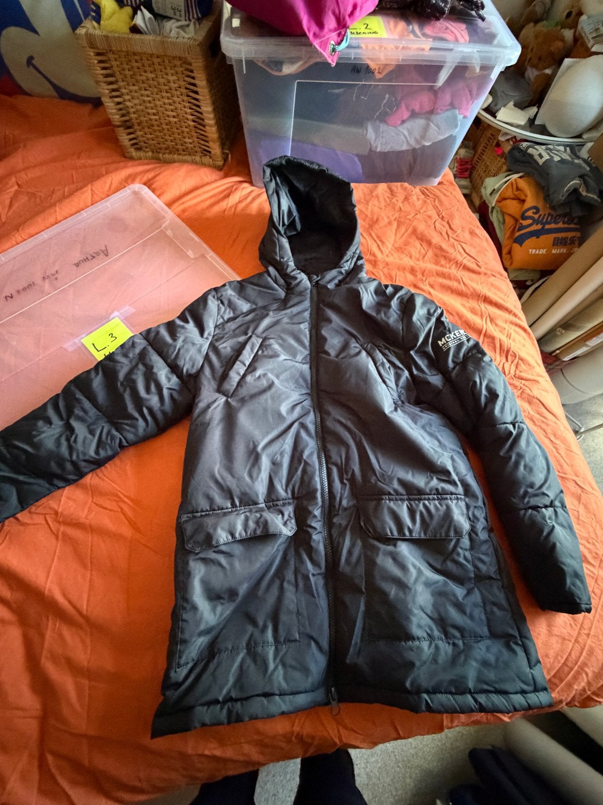 McKenzie Zwarte Winterjas voor Jongens - Maat 12-13 Jaar, Kinderen en Baby's, Verzenden, Gebruikt, Jongen of Meisje