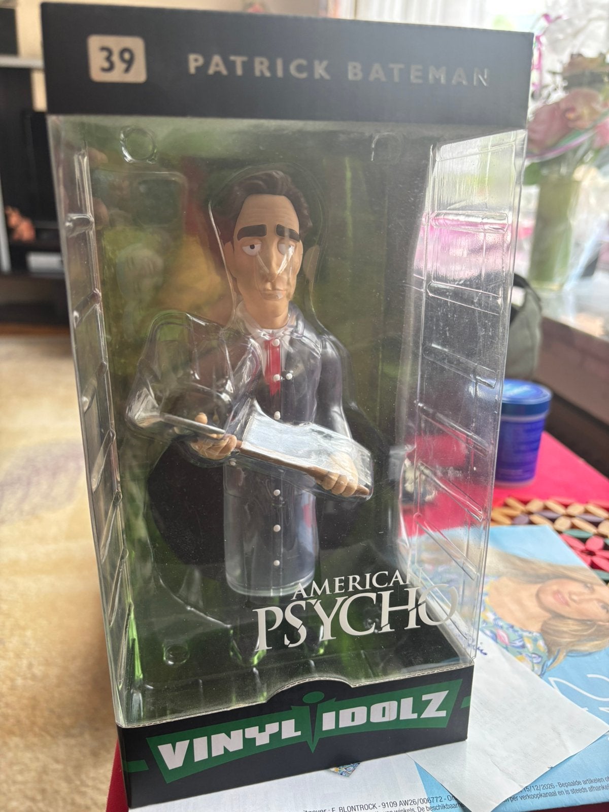 8 inch figuur Patrick Bateman American Psycho / Vinyl Idolz, Verzamelen, Ophalen of Verzenden, Zo goed als nieuw, Actiefiguur of Pop
