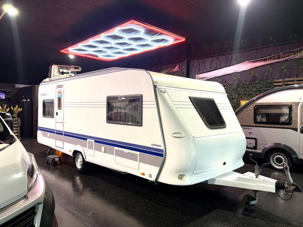 Hobby 560 UL Exclusive #2007#Walker Voortent#Enkele bedden#, Rondzit, Hobby, Bedrijf, Hefbed