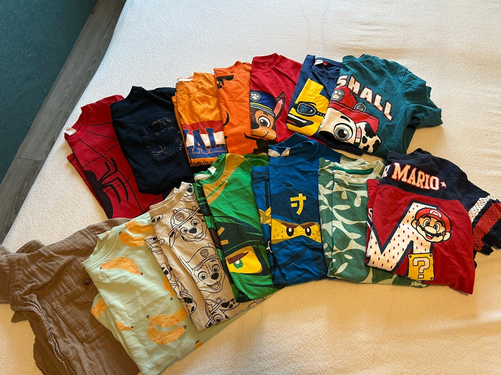 T-shirt pakket jongen 134, Ophalen, Zo goed als nieuw, Jongen, Shirt of Longsleeve