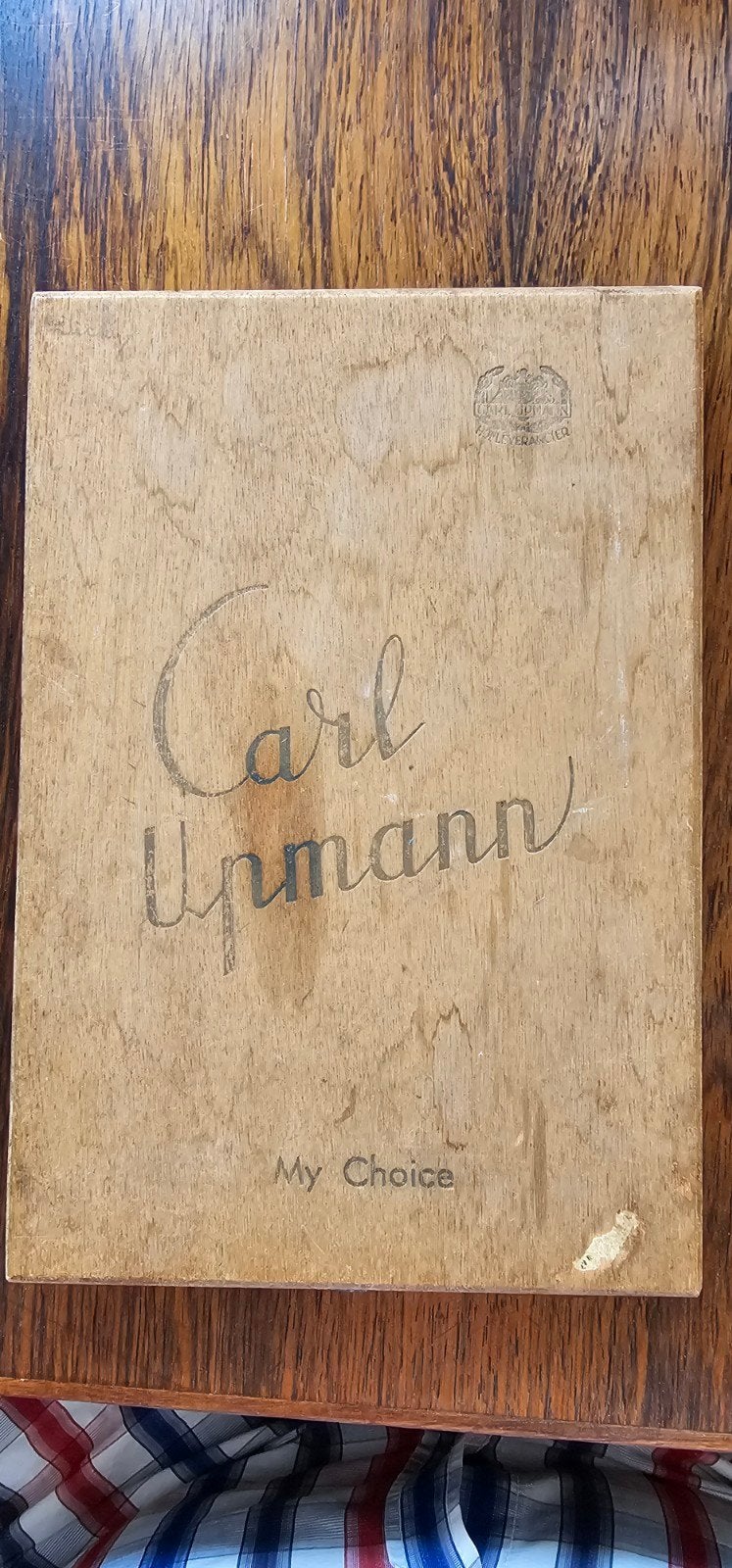 Vintage Carl Upmann sigarendoos - 27 x 18 cm, Verzamelen, Verzenden, Gebruikt