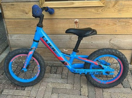 Cube loopfiets blauw 12 inch, Ophalen of Verzenden, Gebruikt, Minder dan 16 inch