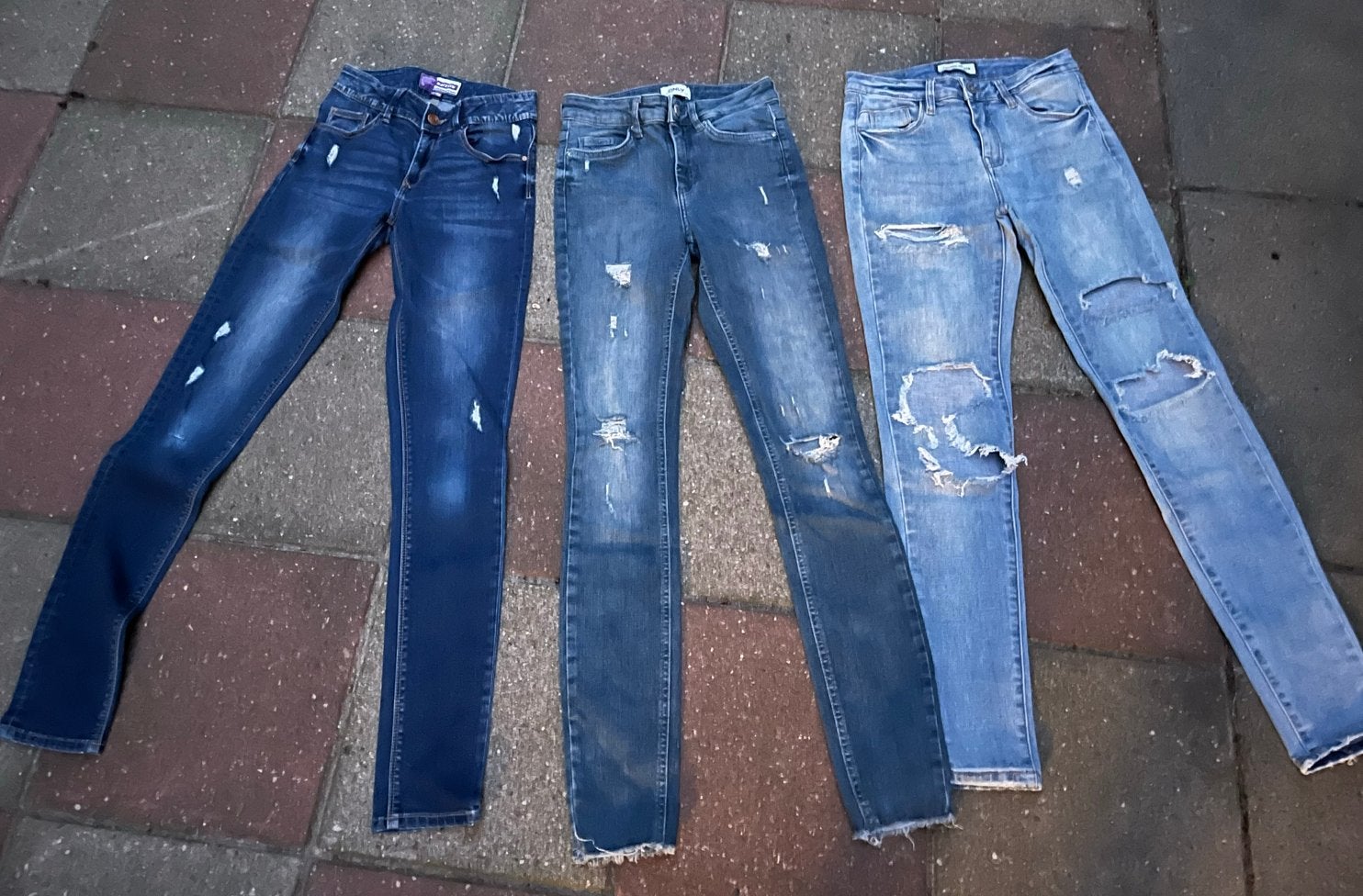 Jeans pakket Vero Moda maat XS 34 158/164, Kleding | Dames, Spijkerbroeken en Jeans, Gedragen, W27 (confectie 34) of kleiner, Blauw