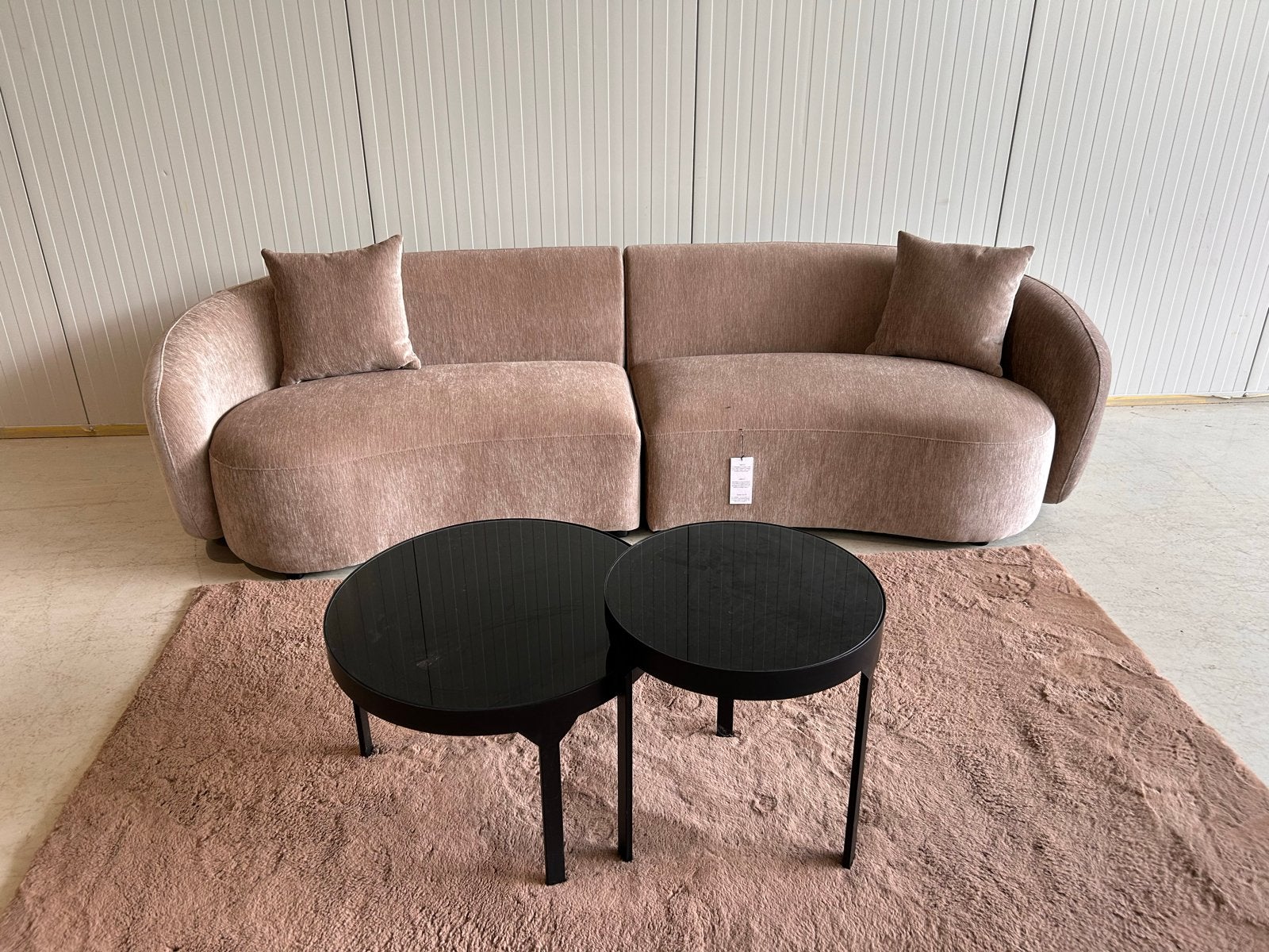 Nieuwe Céline designbank SIA Home - Luxe taupe/beige, Huis en Inrichting, Ophalen, 250 tot 300 cm, ., Minder dan 75 cm