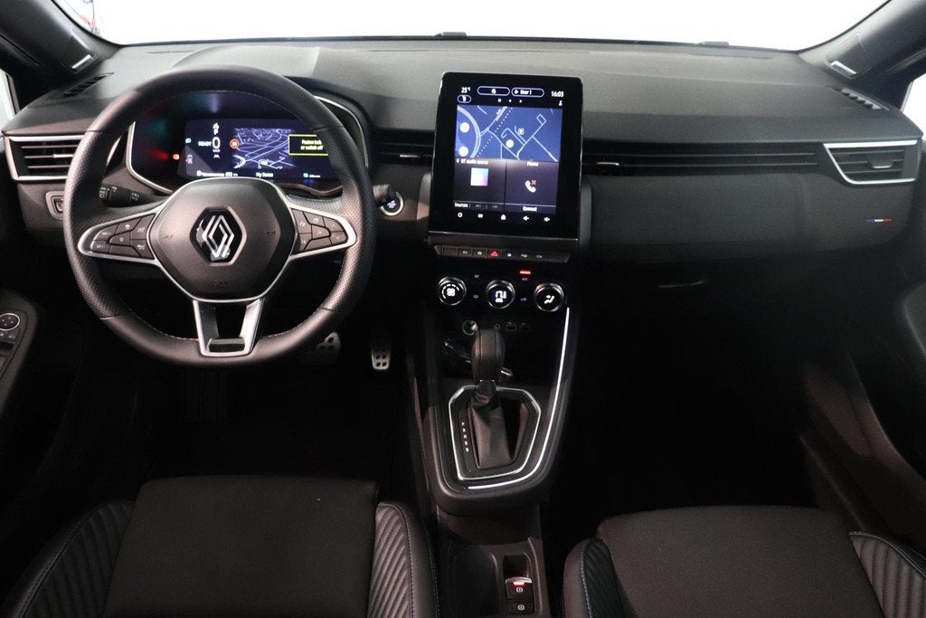 Renault Clio 1.6 E-Tech Full Hybrid 145 esprit Alpine | Came, Auto's, Renault, Gebruikt, Met garantie (alle), Blauw, Leder en Stof