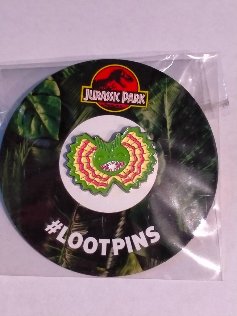 Jurassic Park dino dinosaurus Lootpins pin RARE, Ophalen of Verzenden, Zo goed als nieuw