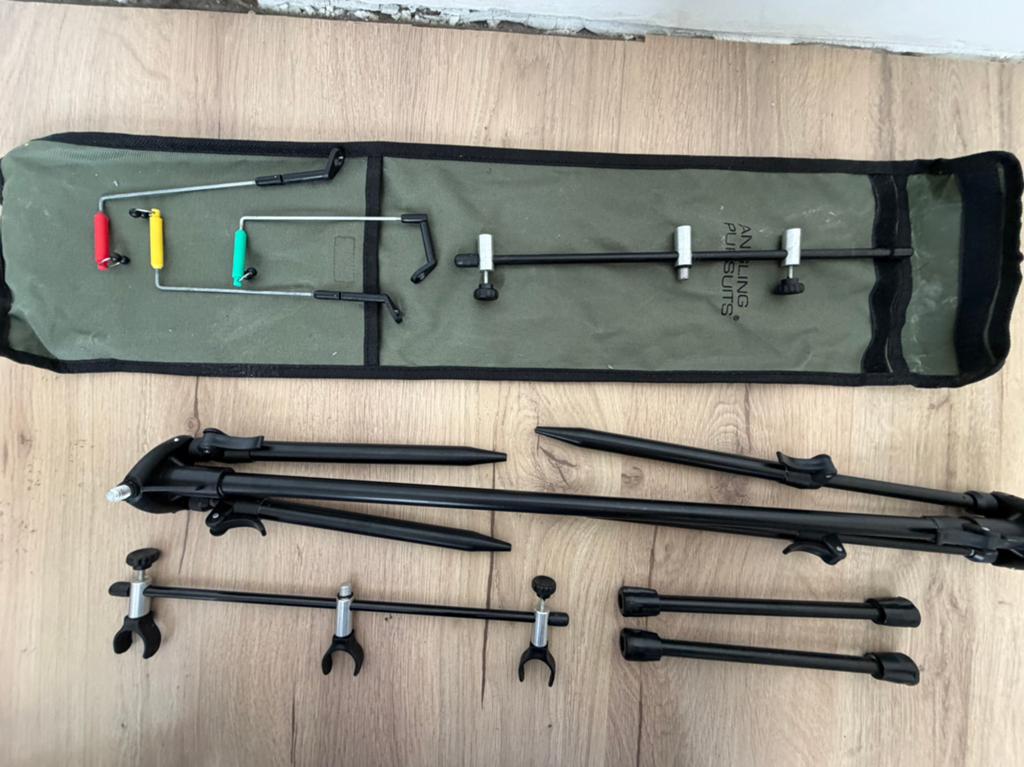 Angling Pursuits Rod Pod met swingers en achtersteuntjes, Ophalen of Verzenden, Zo goed als nieuw, Overige typen