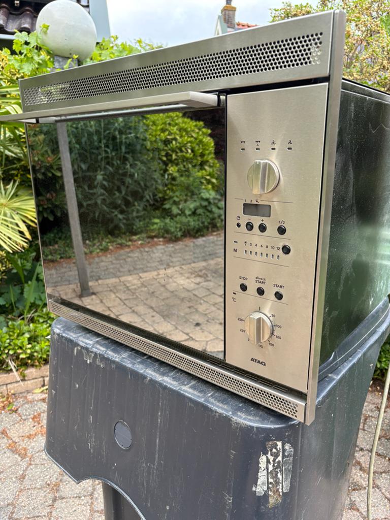 ATAG MC4011GUU/A0 Combi-oven - Inbouw, Ophalen, 45 tot 50 cm, Gebruikt, Hete lucht