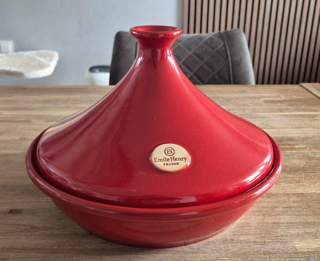 Emile Henry Flame Tajine 32 cm, Ophalen, Gebruikt