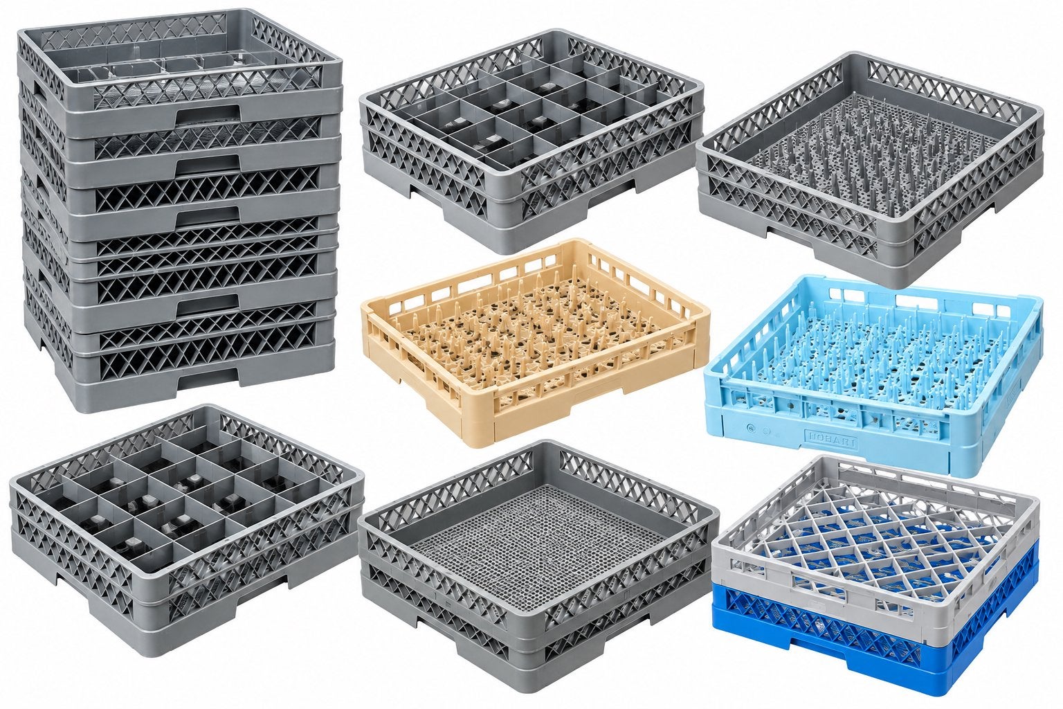 Professionele vaatwaskorven 50x50 cm horeca