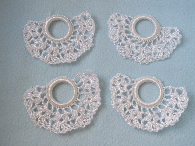 4x Vintage gehaakte kerstversiering van raffia, uit Zweden, Diversen, Ophalen of Verzenden, Zo goed als nieuw