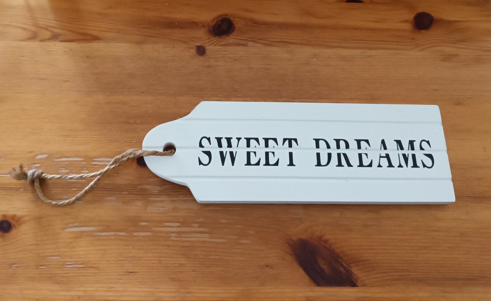 Decoratief houten bordje 'Sweet Dreams', Hout, Gebruikt, Ophalen of Verzenden, Landelijk