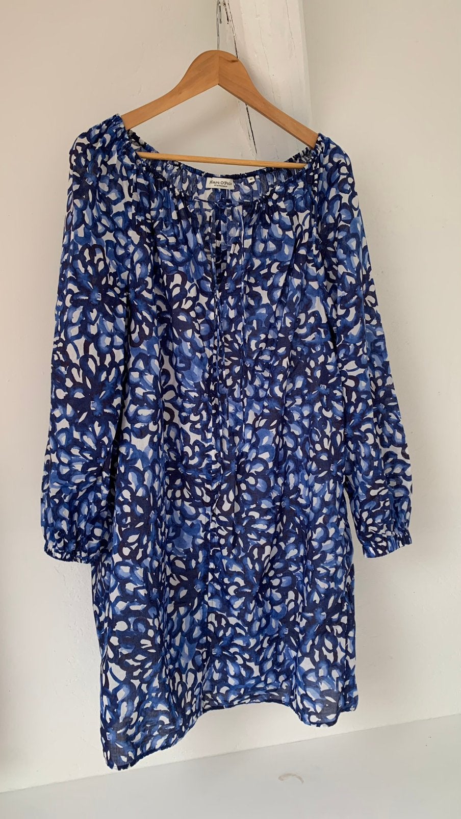 Blauwe jurk Marc o’Polo, Ophalen, Blauw, Maat 42/44 (L), Zo goed als nieuw