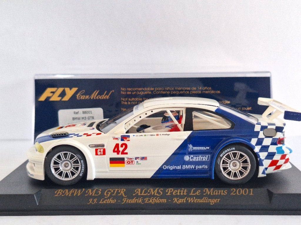 Fly BMW M3 GTR ALMS 2001 Ref Nr 88001, Overige merken, Racebaan, Fly, Nieuw