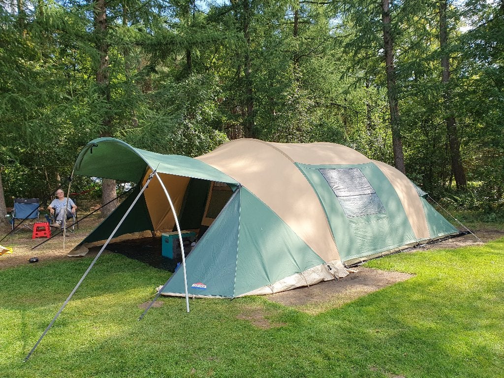 Cabanon Biscaya familie tent /gezinstent  en aanhangwagen, Ophalen, Gebruikt, Tot en met 6