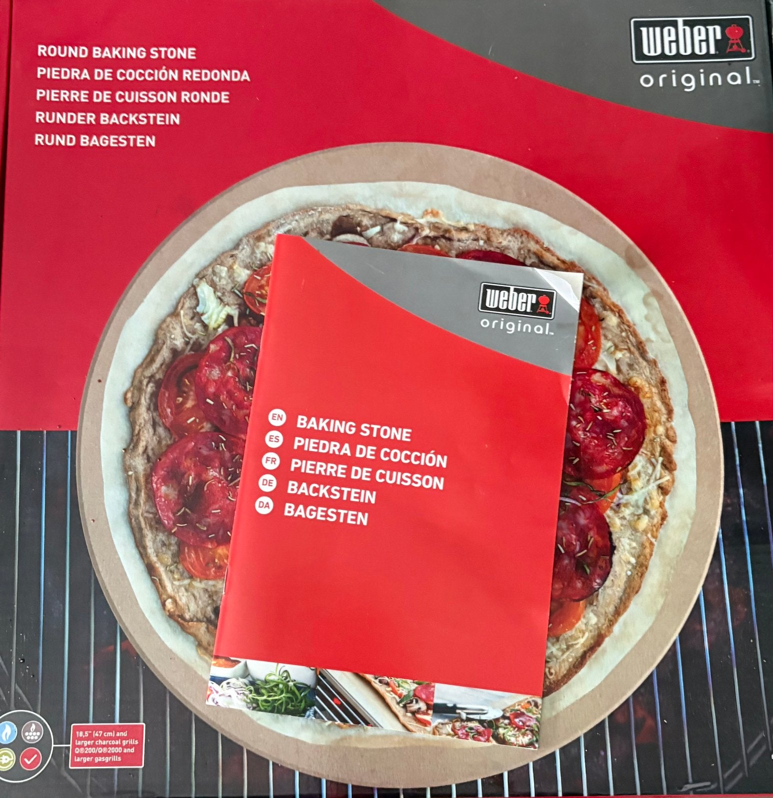 Weber pizzasteen, Ophalen of Verzenden, Zo goed als nieuw