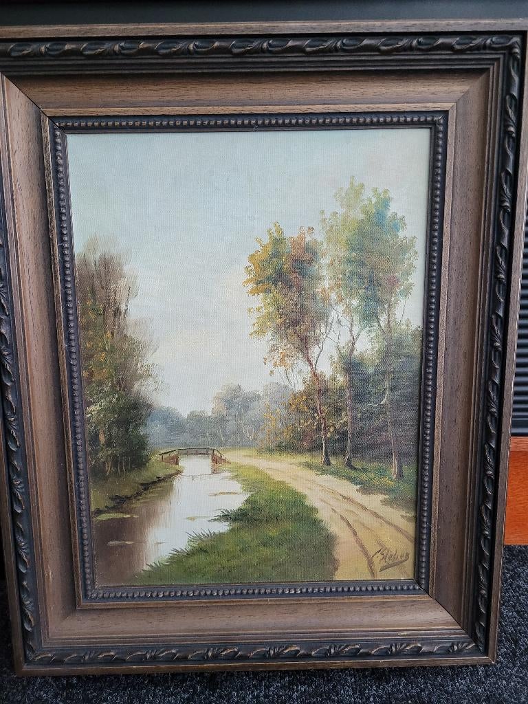 Landschapschilderij, Antiek en Kunst, Ophalen