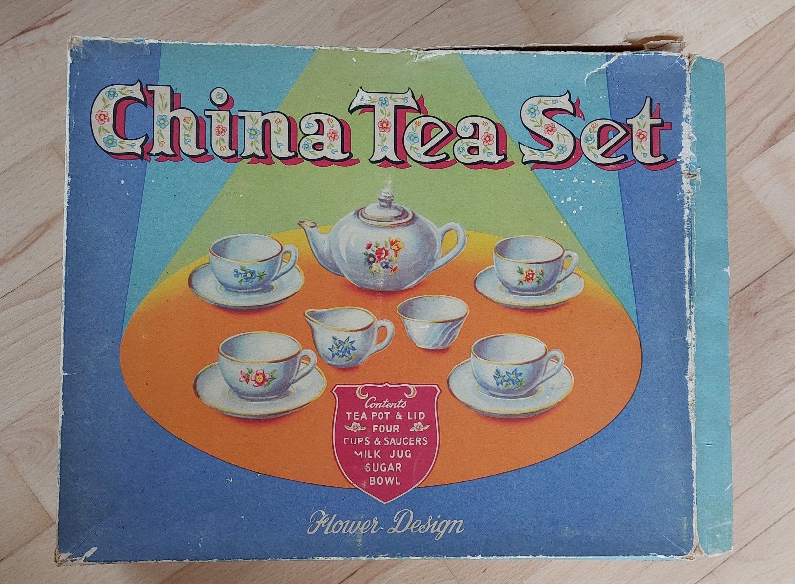 Vintage China Tea Set - Speelgoed theeservies voor kinderen, Ophalen, Gebruikt, Overige typen