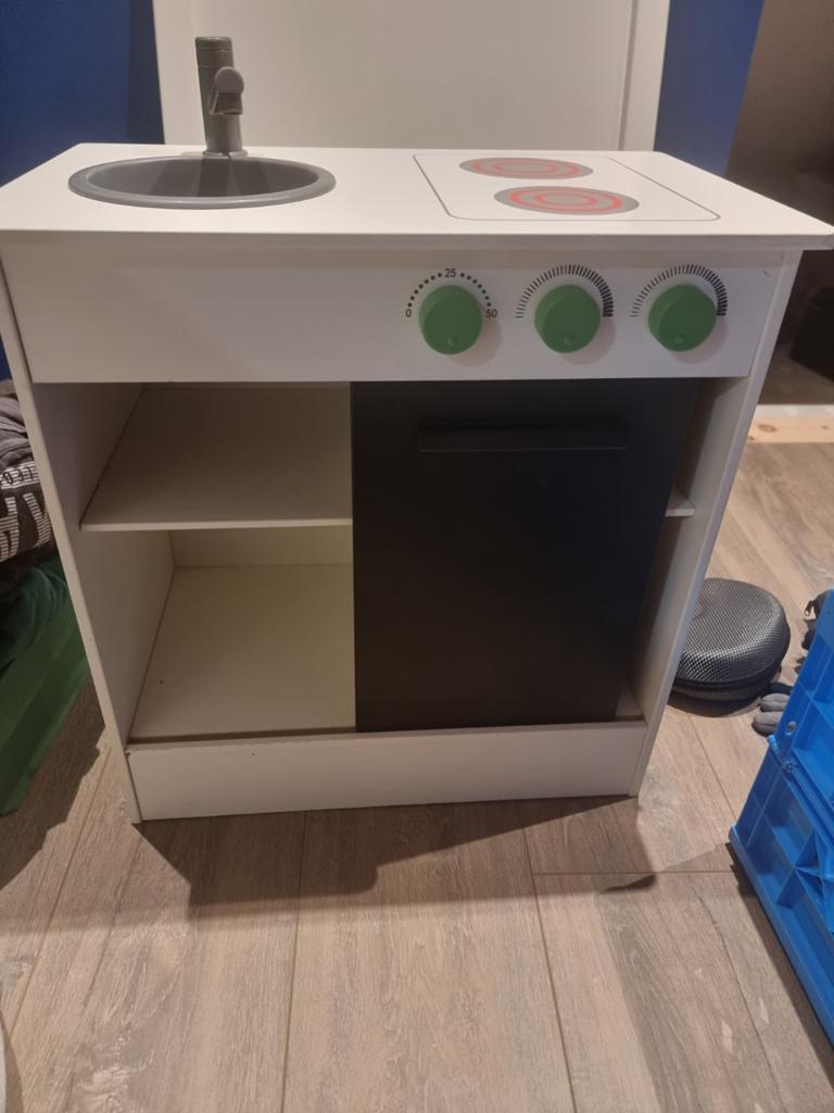 IKEA Duktig Speelkeuken - Wit met Zwart, Ophalen