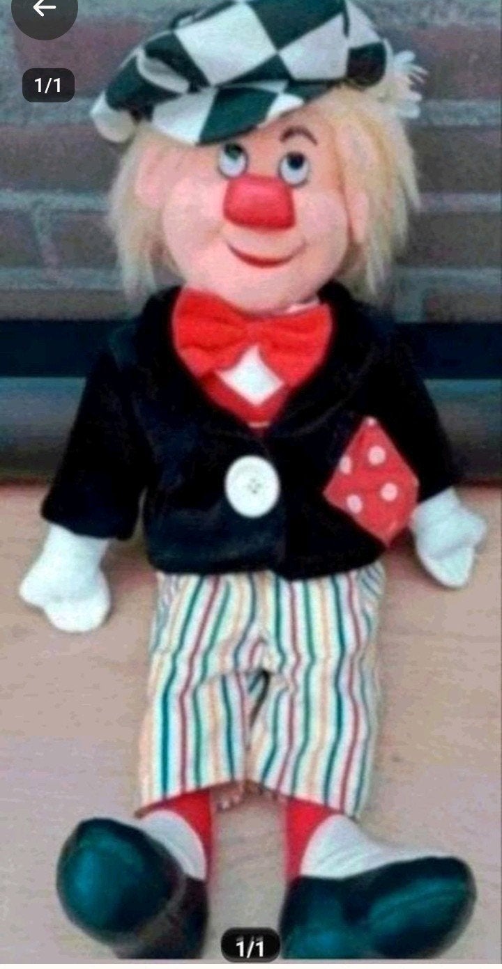 Vintage clown Oleg Popov 55cm, Ophalen, Gebruikt, Overige typen
