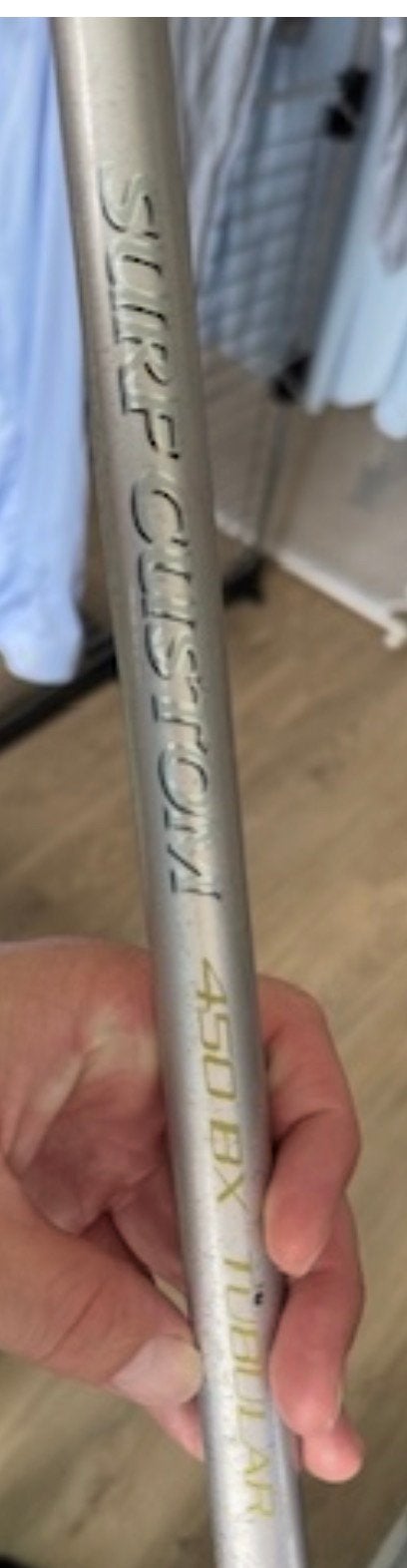 Gevraagd Shimano Surf Custom 450 BX Tubular, Ophalen of Verzenden, Zo goed als nieuw, Werphengel