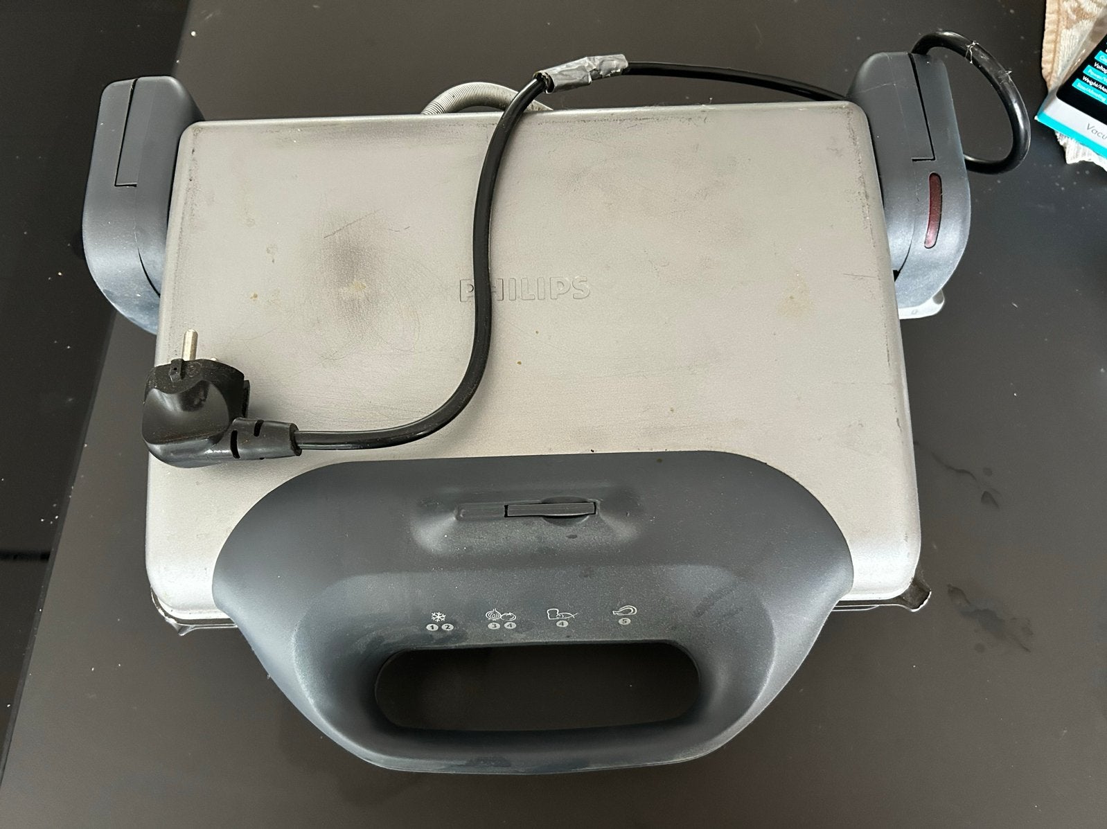 Philips Grill - Compacte Tafelgrill voor Diverse Gerechten, Ophalen of Verzenden, Gebruikt, Tafelgrill