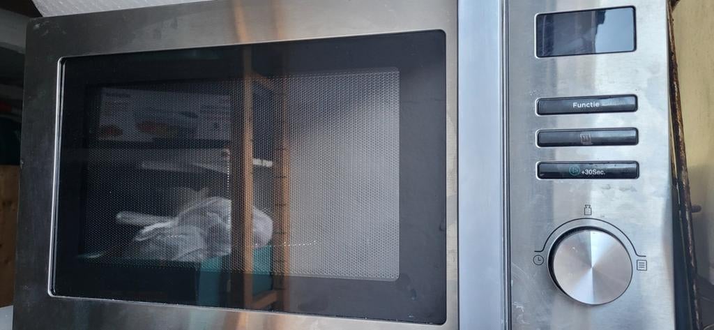 Combimagnetron - Zilverkleurig en Functioneel, Witgoed en Apparatuur, Ophalen of Verzenden, Gebruikt