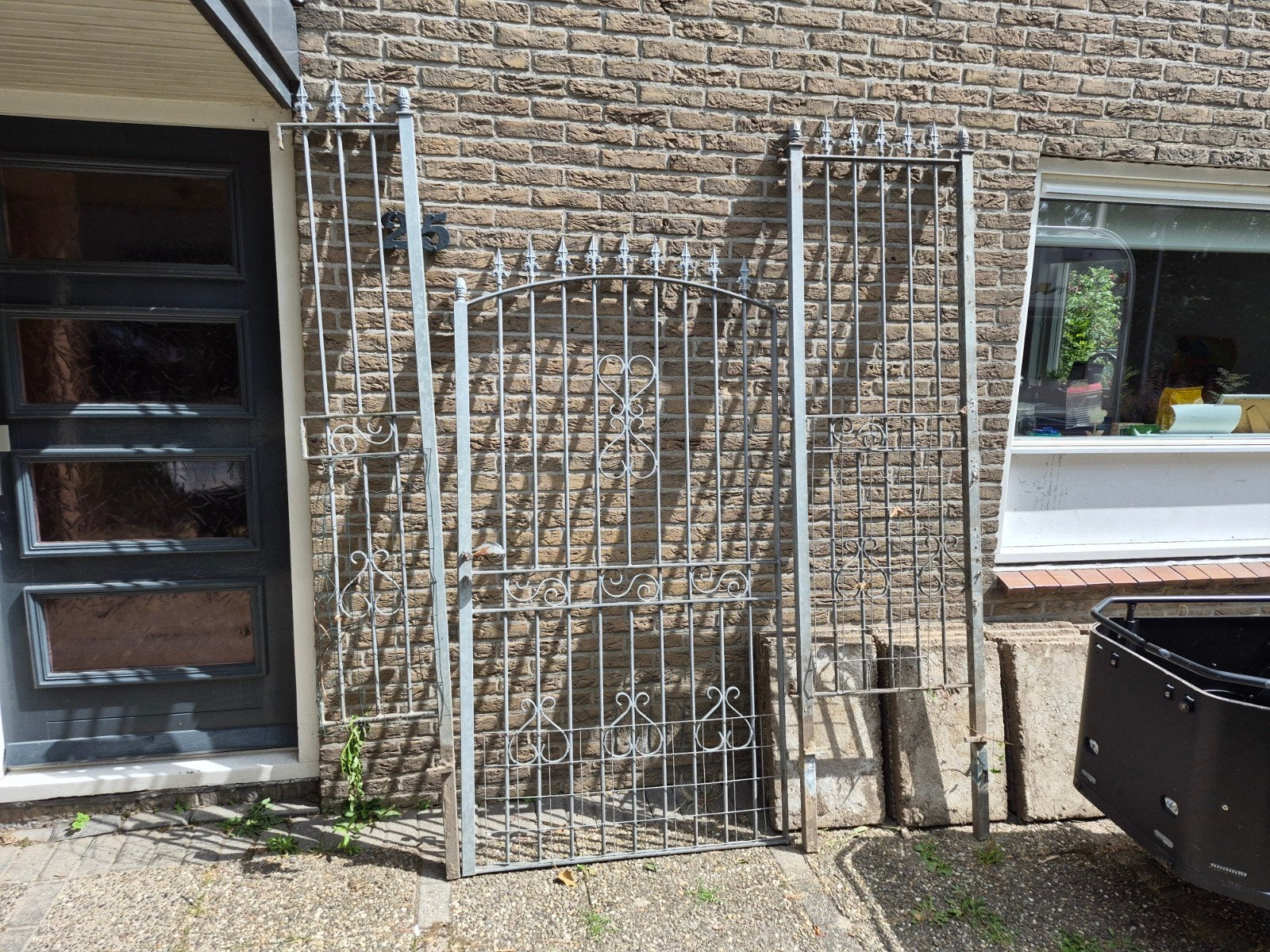 Sierhekwerk met poort - Gebruikt, Ophalen, Met poort, Gebruikt, Sierhekwerk