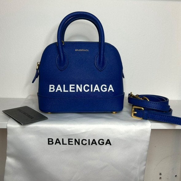 Balenciaga Ville Top Handle Bag XXS blue leather, Ophalen of Verzenden, Nieuw, Blauw, Handtas