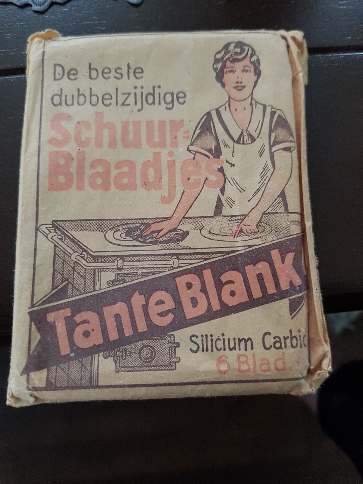 Vintage Tante Blank Schuurblaadjes - Ongebruikt, Ophalen