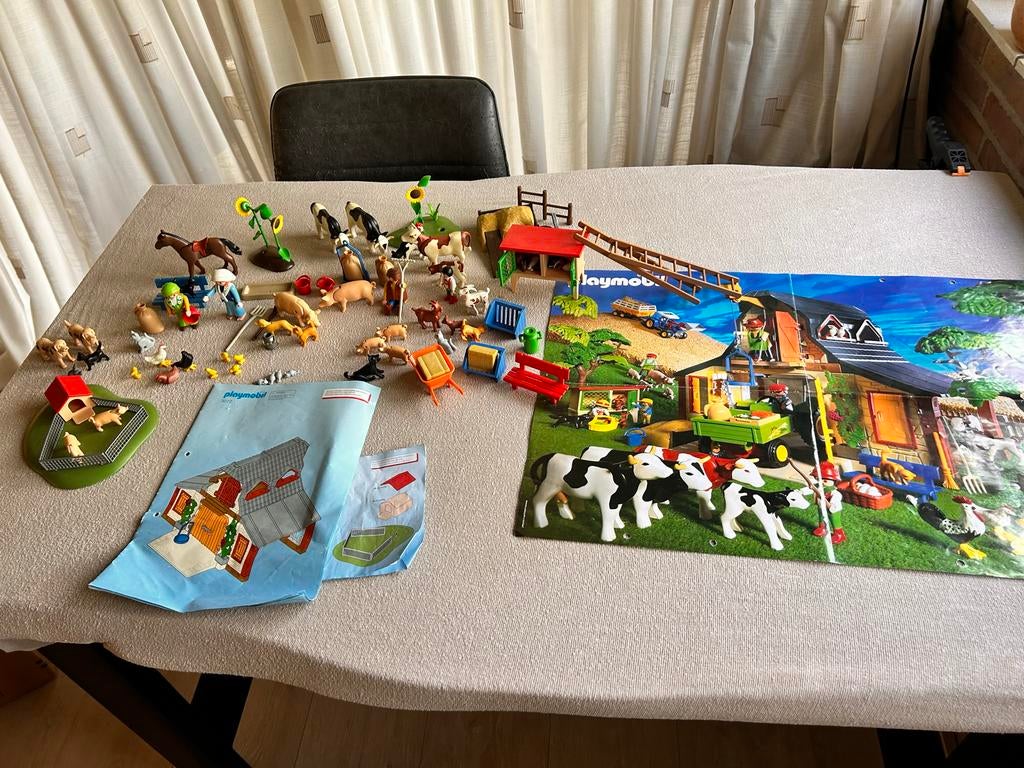 Playmobil Boerderij met veel accessoires en dieren, Kinderen en Baby's, Speelgoed | Overig, Gebruikt, Jongen of Meisje, Ophalen