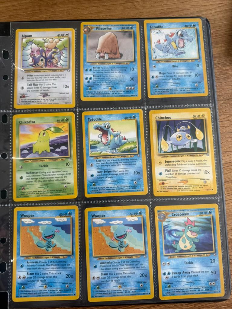 39 Pokemonkaarten - Neo Genesis - wotc, Ophalen of Verzenden, Zo goed als nieuw