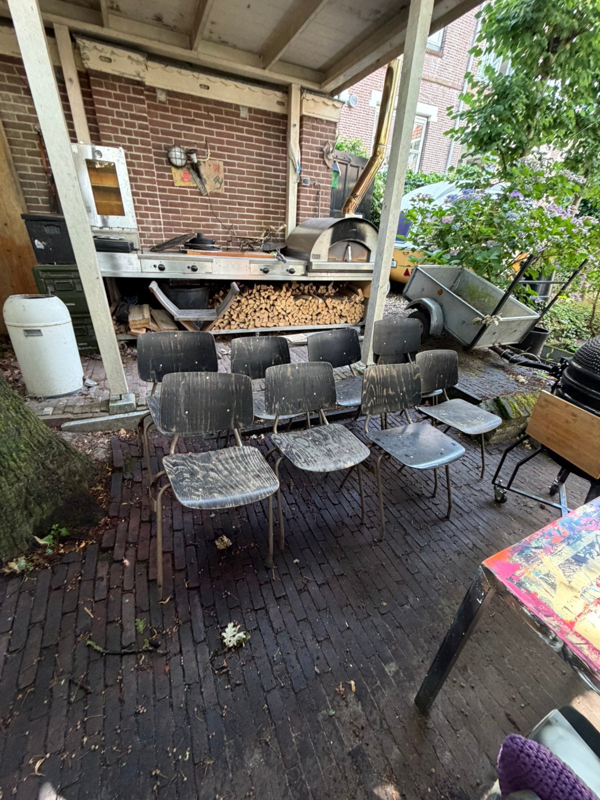 9 fijne stoelen, gratis afhalen!, Ophalen, Gebruikt, Meer dan 8 zitplaatsen, Stoel