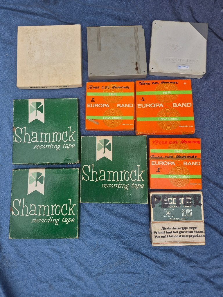 Partij Shamrock en Shannon bandrecorder tapes, Ophalen, Gebruikt, 2 t/m 25 bandjes, Voorbespeeld