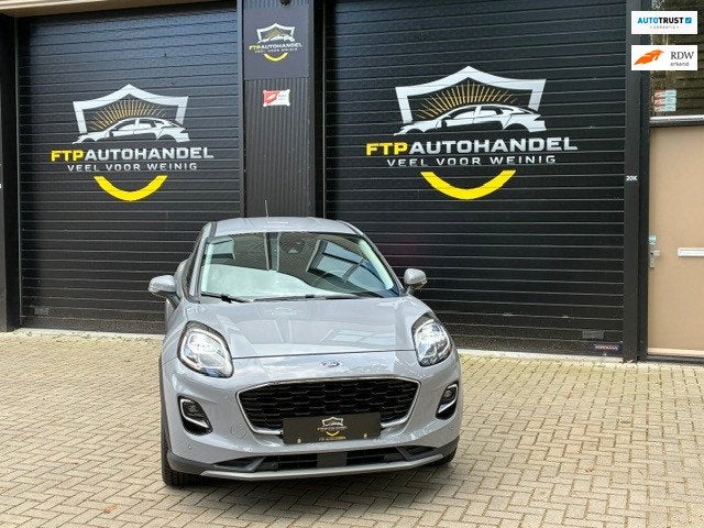 Ford Puma 1.0 EcoBoost Hybrid Titanium Stoelverwarming, Auto's, Automaat, Dealer onderhouden, Stof, Zwart