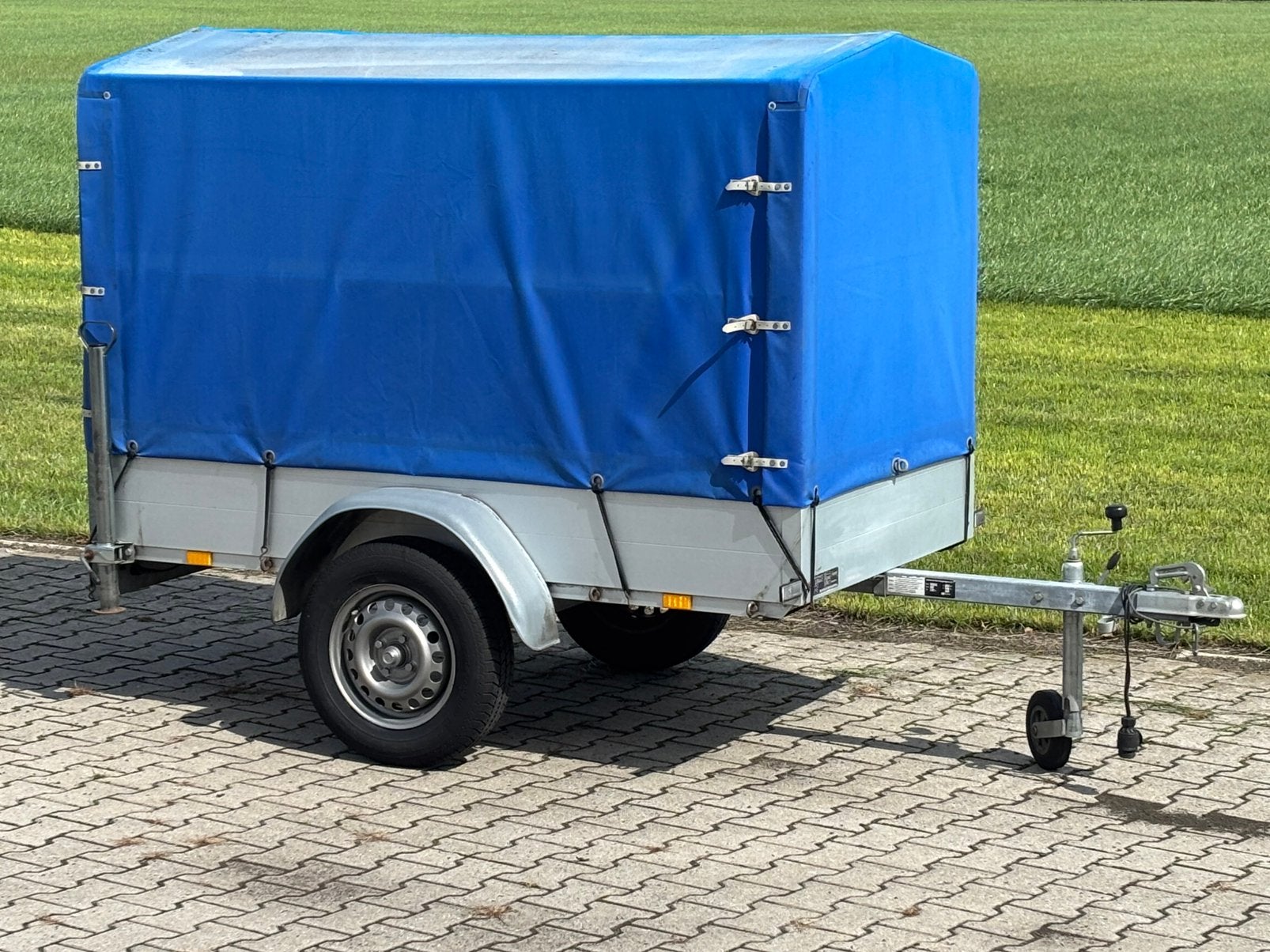 Huif Aanhangwagen Anssems aanhanger gesloten enkelasser, Auto diversen, Aanhangers en Bagagewagens, Ophalen, Gebruikt