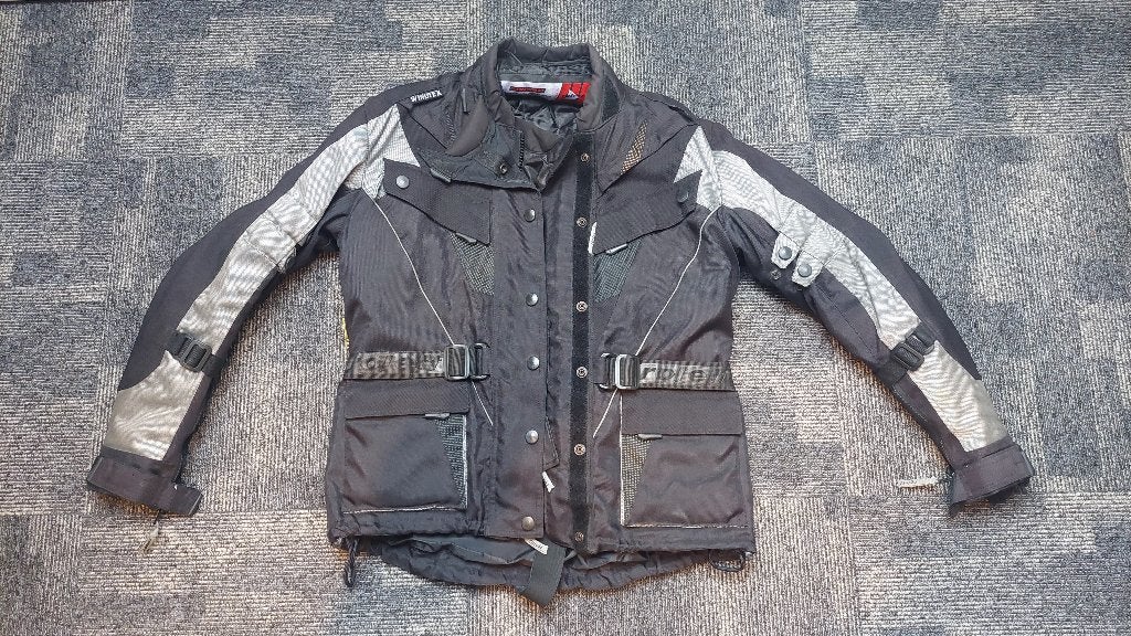 Set dames motorkleding en helm, Motoren, Kleding | Motorkleding, Ophalen of Verzenden, Tweedehands, Dames, Jas | textiel