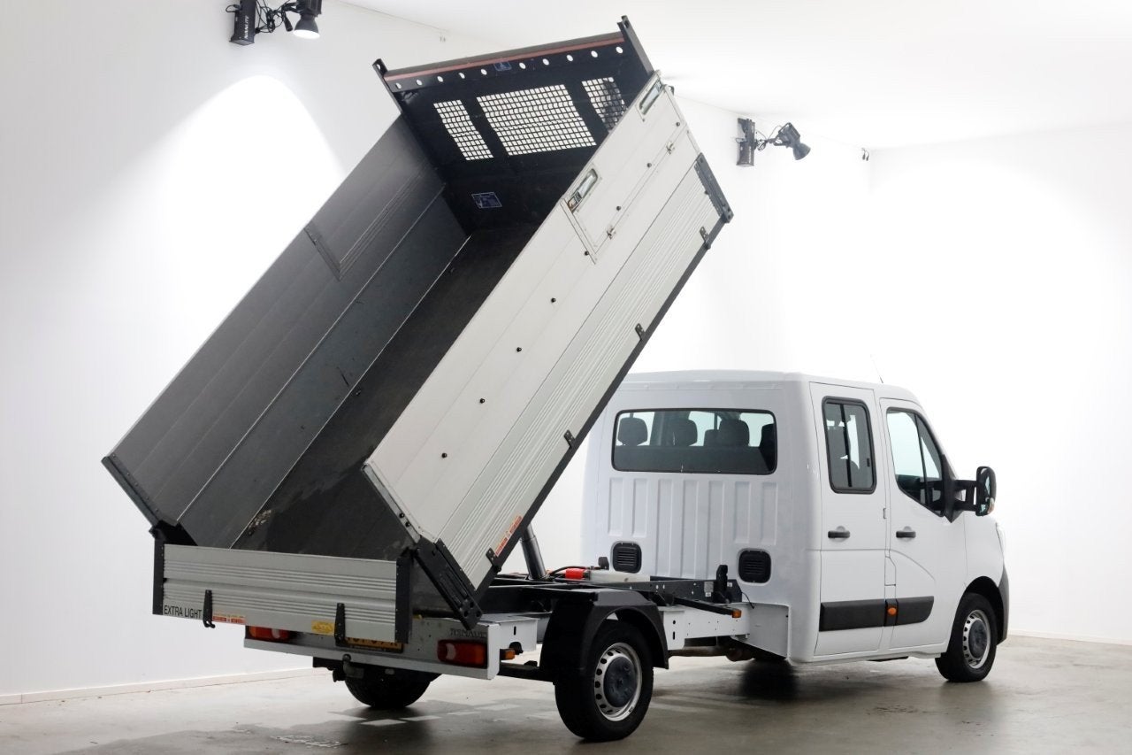 Renault Master T35 2.3 dCi 145pk L3 D.C. Kipper met hoge boo, Auto's, Voorwielaandrijving, 2421 kg, Gebruikt, Euro 6