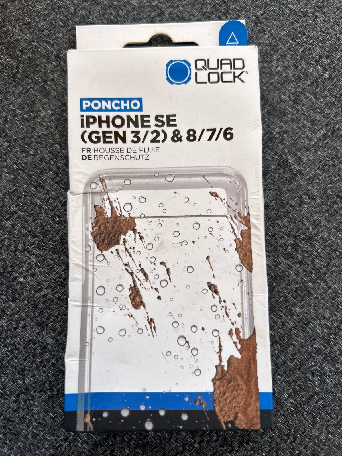 Quad Lock Poncho iPhone SE (Gen 3/2) & 8/7/6 Regenhoes, Waterdicht, Quad Lock, Nieuw, Hoesje of Tasje